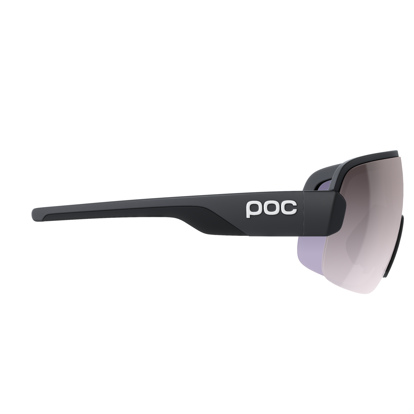 POC AIM Brille Schwarz Clarity Road Sunny Silver Glas