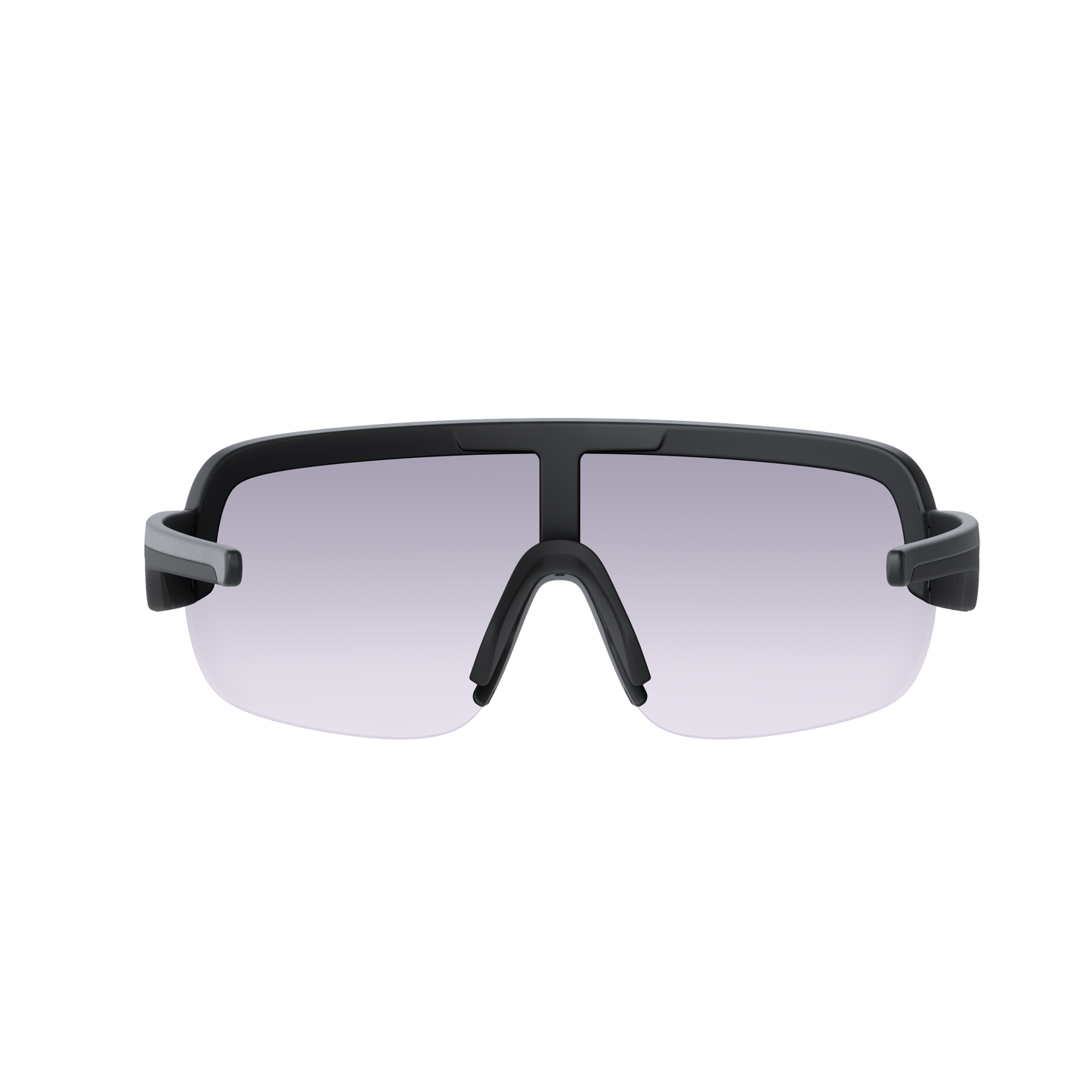 POC AIM Brille Schwarz Clarity Road Sunny Silver Glas