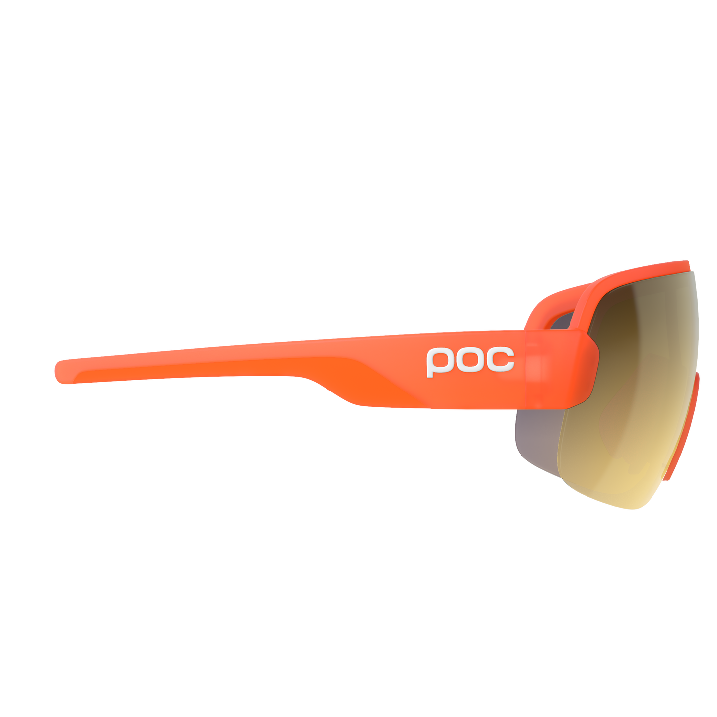Lunettes POC AIM Orange Fluo Translucide Verre Clarity Road Partly Sunny Gold
