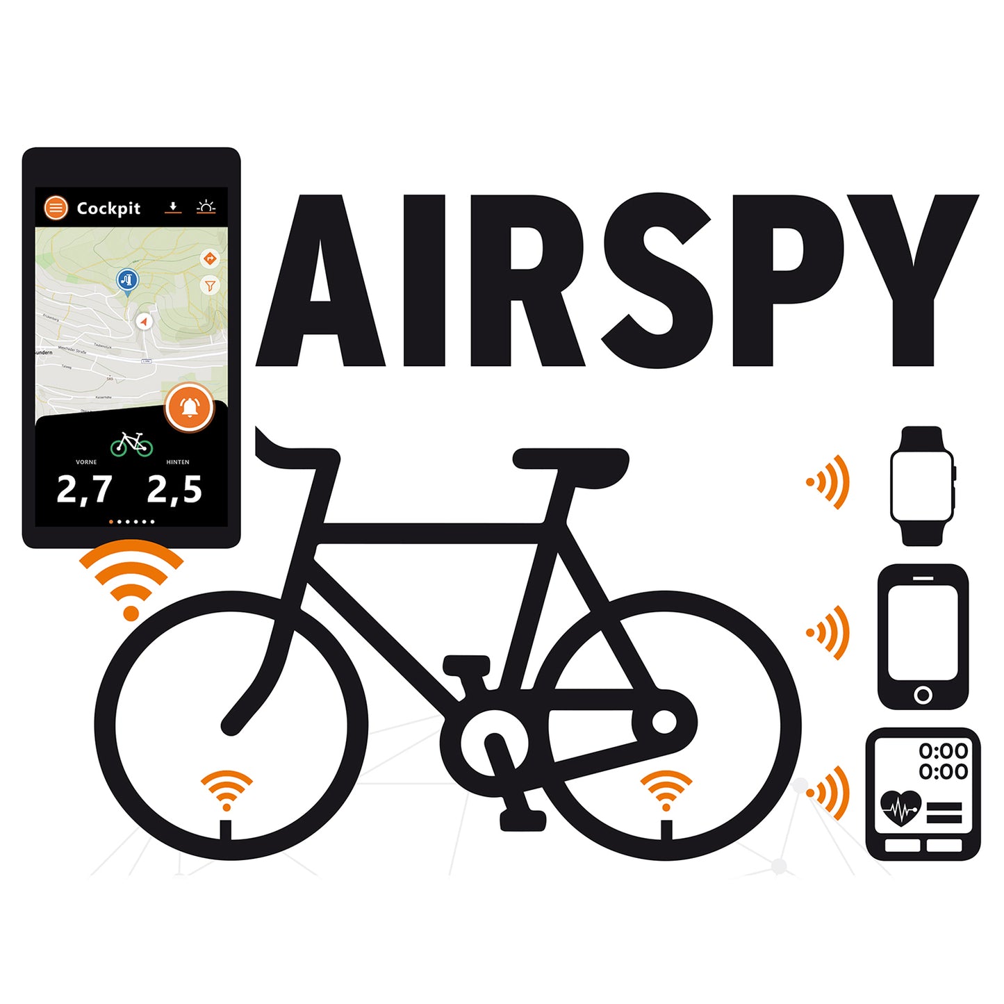 Digitaler Druckregler SKS GERMANY AIRSPY Schrader (x2)