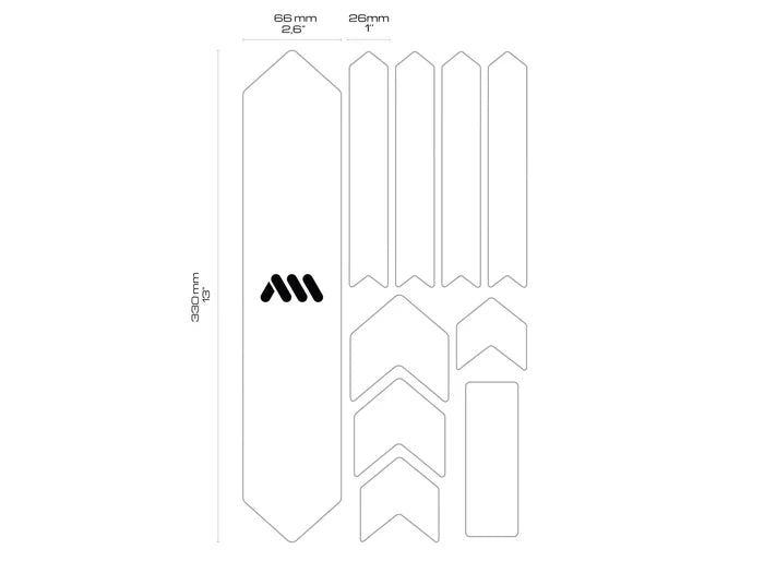 Protection Adhésive pour Cadre ALL MOUNTAIN STYLE EXTRA Transparent