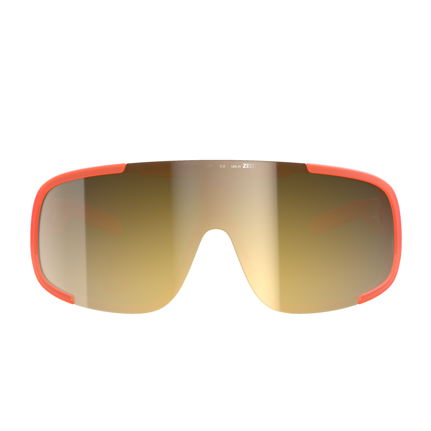 POC ASPIRE Brille Fluo Orange Translucent/Clarity Road/Partly Sunny Gold