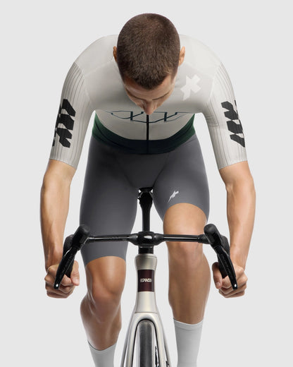 Trikot ASSOS EQUIPE RS S11 Something to Say Kurzarm Weiß