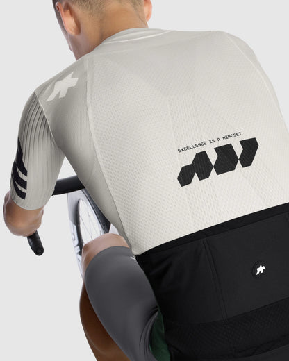 Trikot ASSOS EQUIPE RS S11 Something to Say Kurzarm Weiß