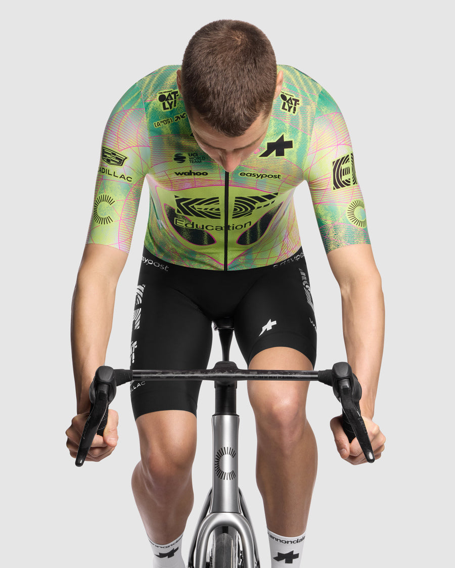 ASSOS MILLE GT EDUCATION FIRST GIRO Trikot Kurzarm Schwarz/Gelb