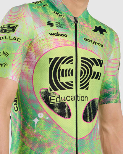 Maillot ASSOS MILLE GT S11 EVO EDUCATION FIRST Manches Courtes Vert/Jaune