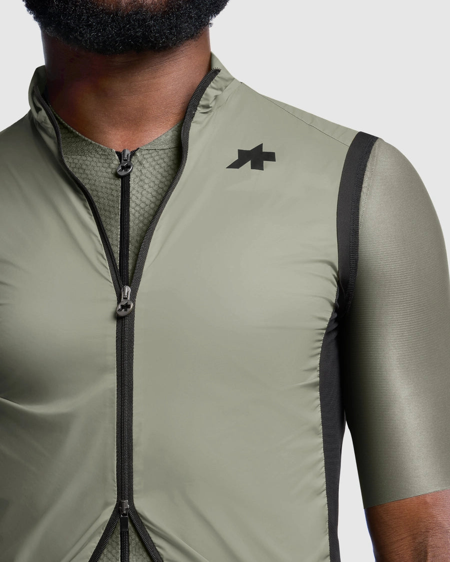 ASSOS MILLE GT WIND S11 Edge Green Ärmellose Jacke