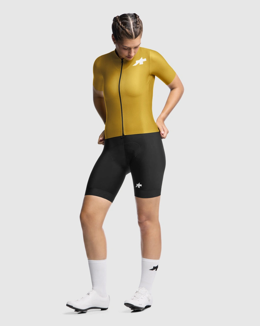 Maillot ASSOS UMA GT S11 EVO Manches Courtes Femme Godlen Yellow