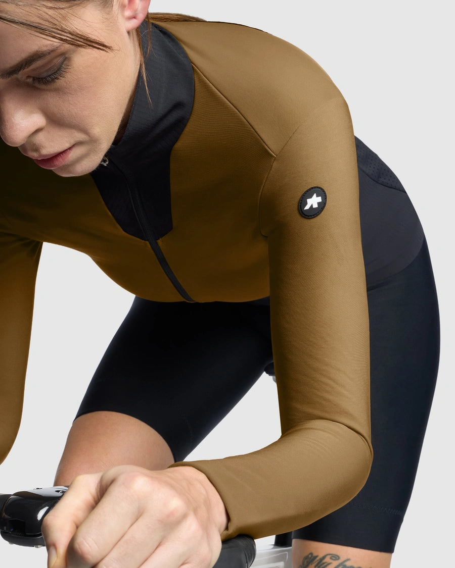 Maillot ASSOS DYORA R SPRING FALL S11 Manches Longues Femme Jupiter Gold