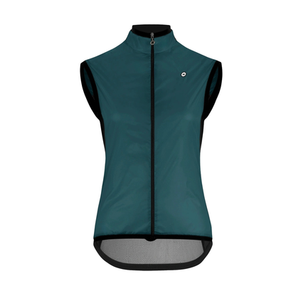 Ärmelloses Gilet ASSOS UMA GT Wind C2 Damen Foundation Green
