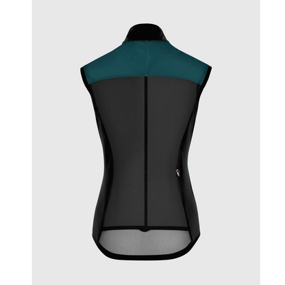 Ärmelloses Gilet ASSOS UMA GT Wind C2 Damen Foundation Green
