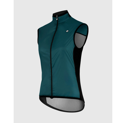 Ärmelloses Gilet ASSOS UMA GT Wind C2 Damen Foundation Green