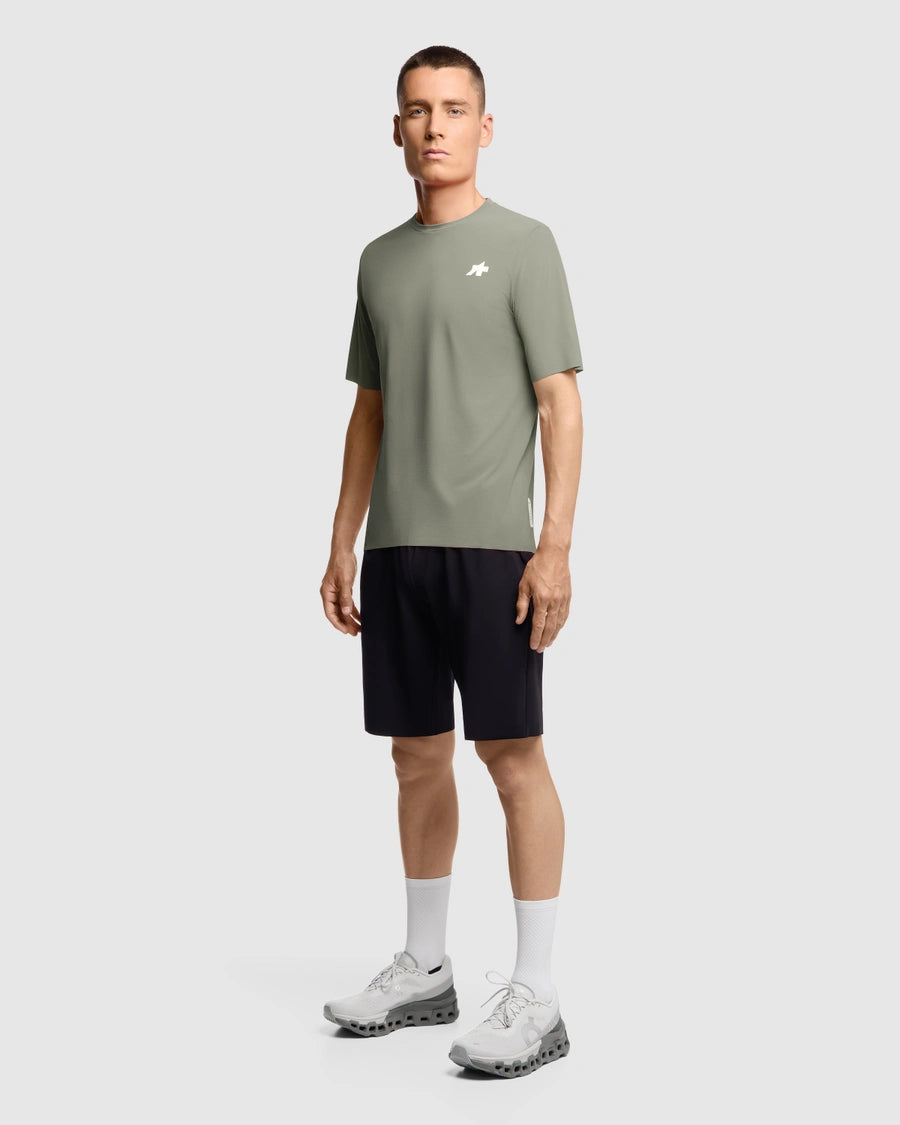 ASSOS TACTICA POST RIDE T5 Trikot Kurzarm Grün