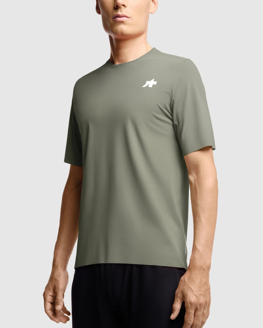 ASSOS TACTICA POST RIDE T5 Trikot Kurzarm Grün