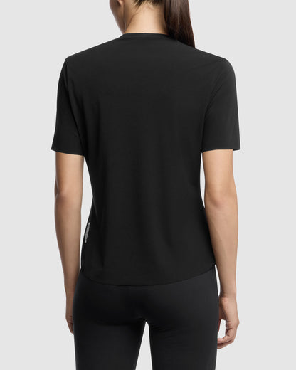 Trikot ASSOS TACTICA POST RIDE T5 Kurzarm Damen Schwarz
