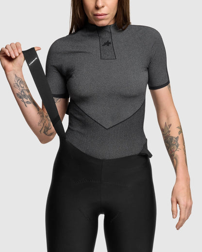 ASSOS EQUIPE SPRING FALL P1 Kurzarm-Unterhemd Schwarz