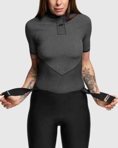 ASSOS EQUIPE SPRING FALL P1 Kurzarm-Unterhemd Schwarz