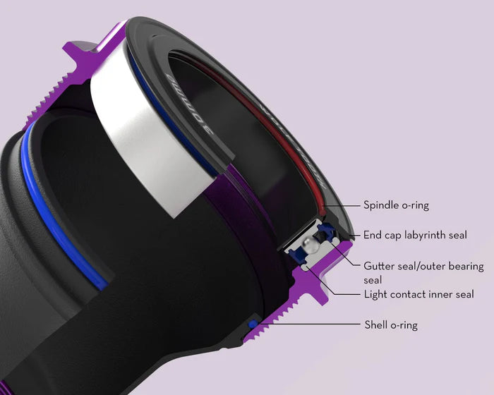 WOLFTOOTH T47 Externe Pedalbox 24mm raw Silver