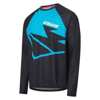 USWE BERG MTB Langarmtrikot Schwarz/Blau