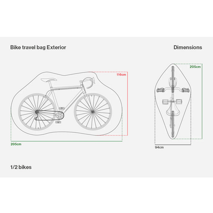 Schutzhülle für Fahrradträger BUDS CAR BIKE RACK AND RAIN COVER 1/2 Fahrräder