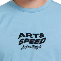 Maillot TROY LEE DESIGNS RUCKUS RIDE WAVES Manches Longues Bleu