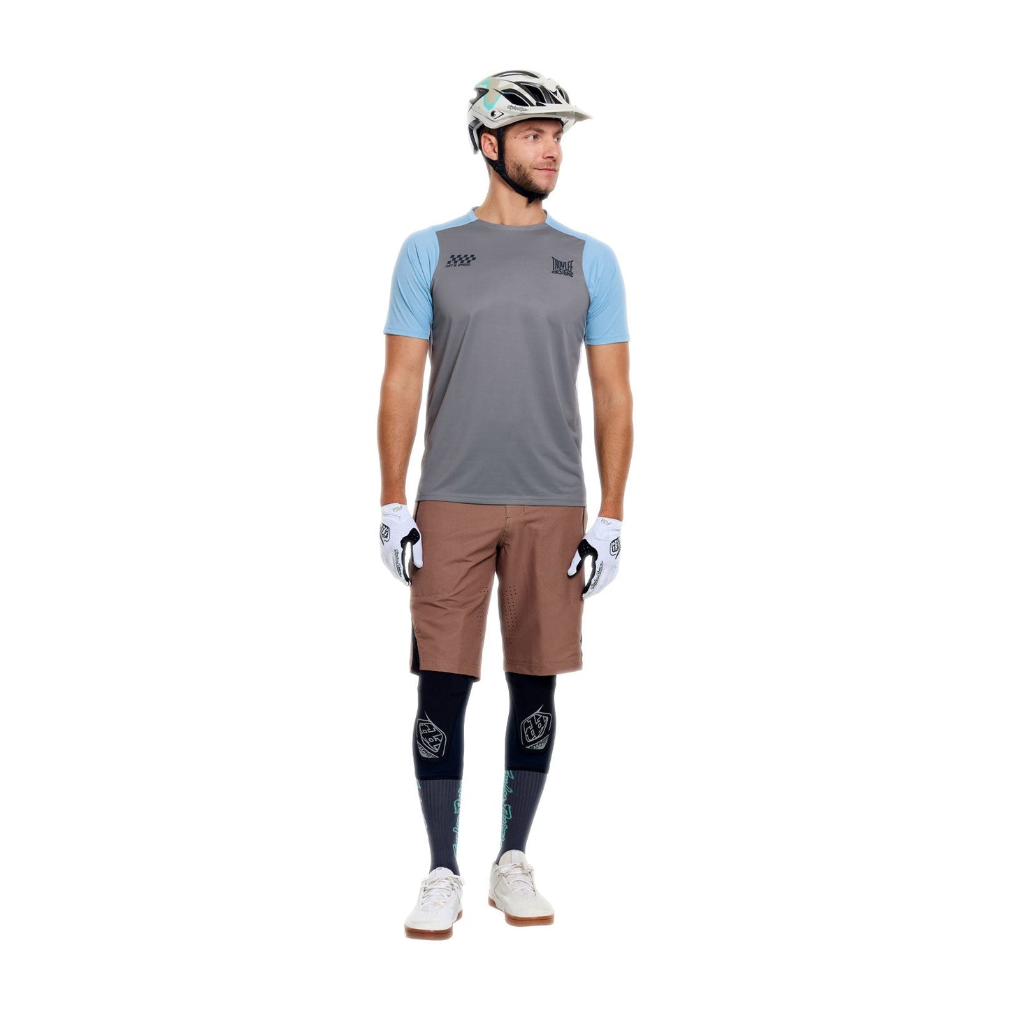 TROY LEE DESIGNS SKYLINE PRO FANGS ARMY Kurzarmtrikot Khaki
