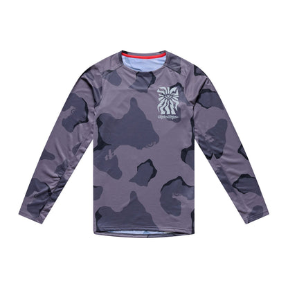 Maillot TROY LEE DESIGNS SKYLINE PRO FLOW CAMO Manches Longues Carbon