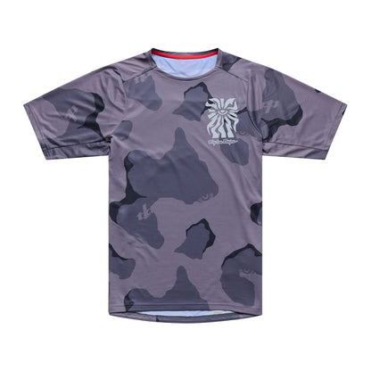 Maillot TROY LEE DESIGNS SKYLINE PRO FLOW CAMO Manches Courtes Carbon