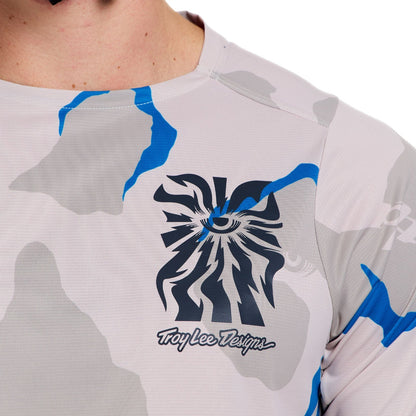 Trikot TROY LEE DESIGNS SKYLINE PRO FLOW CAMO Kurzarm Pumice