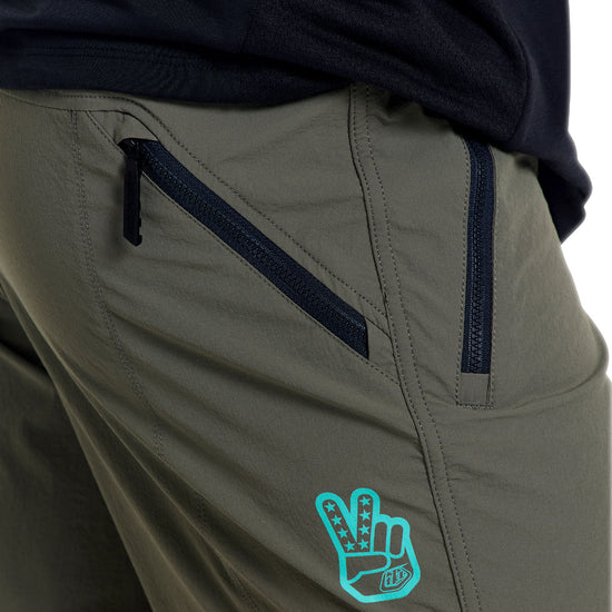 Short TROY LEE DESIGNS SKYLINE TRAIL avec Liner Mono Kaki