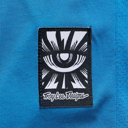 Maillot TROY LEE DESIGNS SKYLINE RIDE ONE EYE AERO Manches Longues Bleu