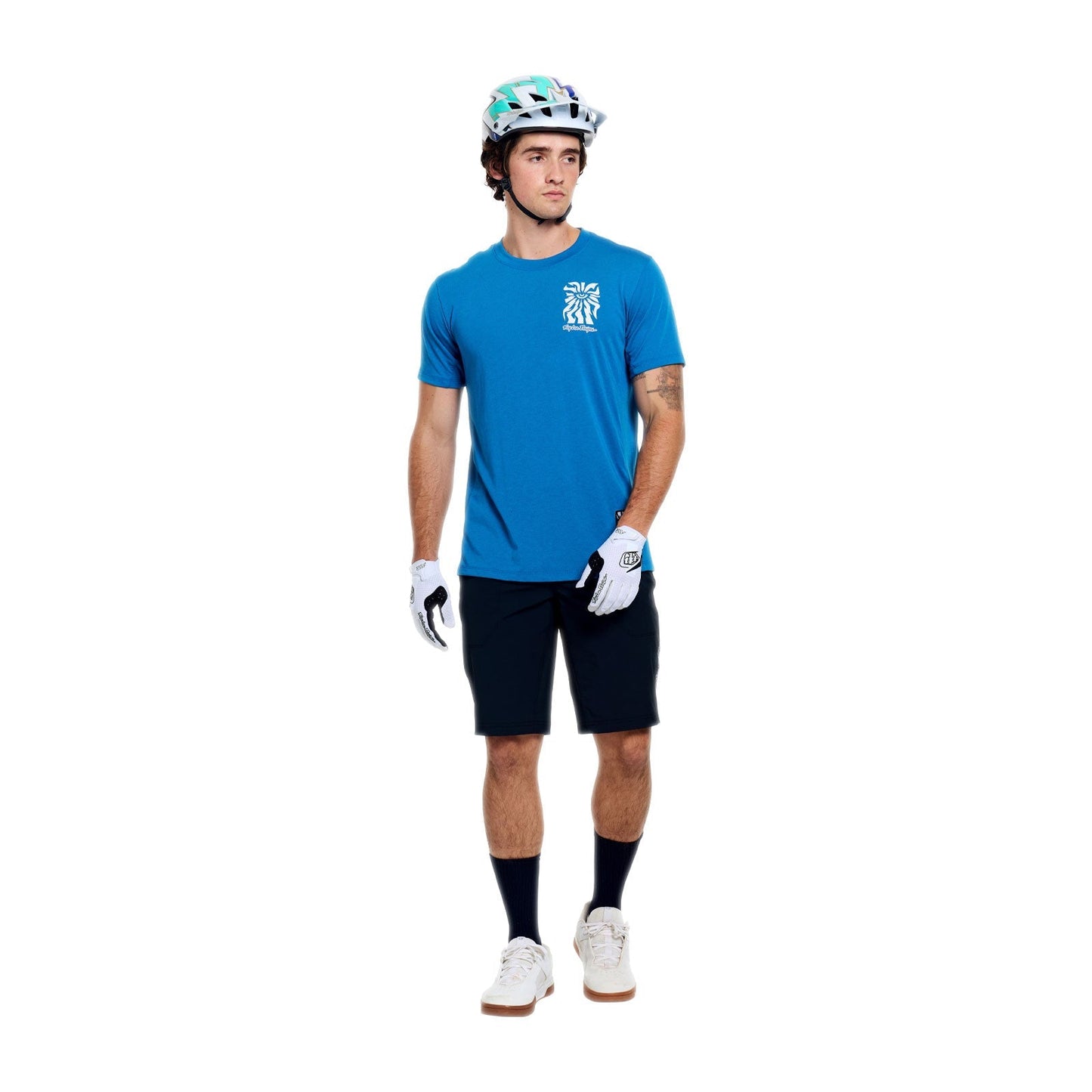 Maillot TROY LEE DESIGNS SKYLINE RIDE ONE EYE AERO Manches Courtes Bleu