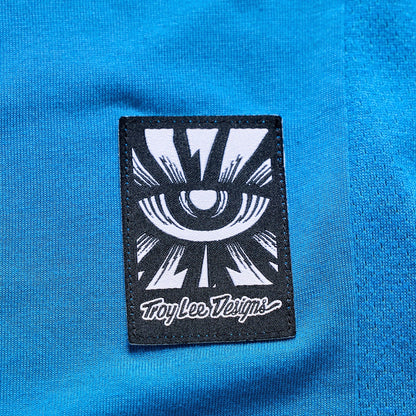 Maillot TROY LEE DESIGNS SKYLINE RIDE ONE EYE AERO Manches Courtes Bleu