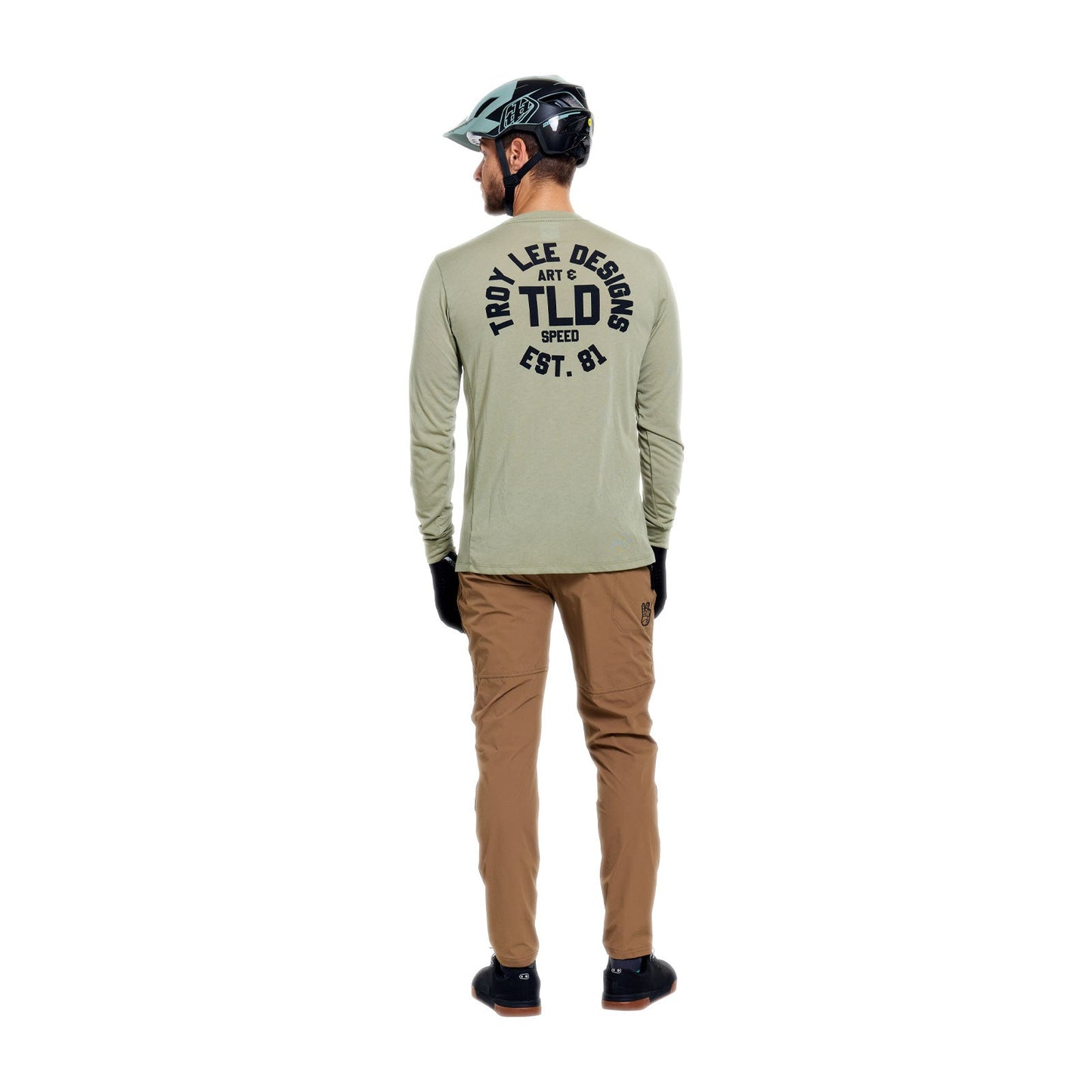 TROY LEE DESIGNS SKYLINE RIDE STAMPS Trikot Langarm Sage