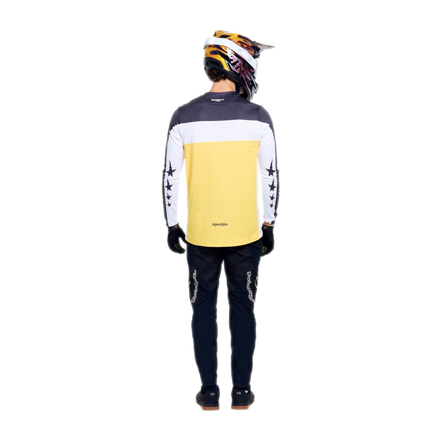 Maillot TROY LEE DESIGNS SPRINT PRO YO MOTO Manches Longues Noir/Jaune