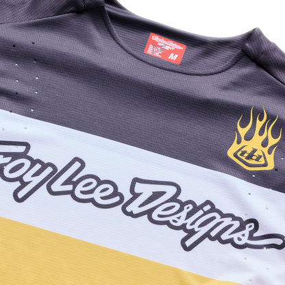 Maillot TROY LEE DESIGNS SPRINT PRO YO MOTO Manches Longues Noir/Jaune