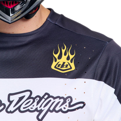 Maillot TROY LEE DESIGNS SPRINT PRO YO MOTO Manches Longues Noir/Jaune
