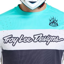 Maillot TROY LEE DESIGNS SPRINT PRO YO MOTO Manches Longues Noir/Bleu