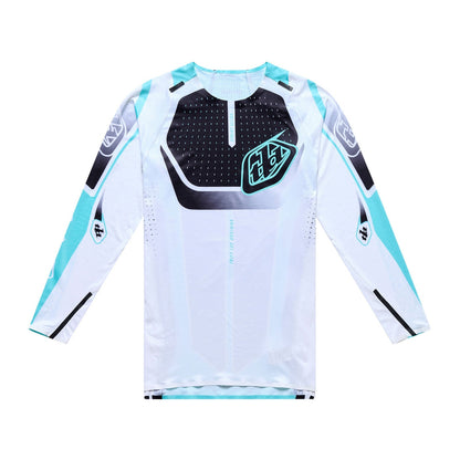 Maillot TROY LEE DESIGNS SPRINT ULTRA PROTON Manches Longues Blanc/Bleu