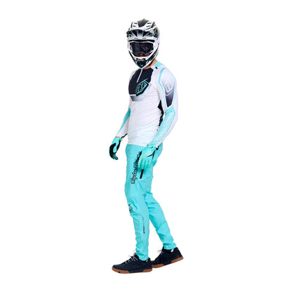 Maillot TROY LEE DESIGNS SPRINT ULTRA PROTON Manches Longues Blanc/Bleu