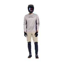 TROY LEE DESIGNS STAGE SIGNATURE Trikot Langarm Hellgrau