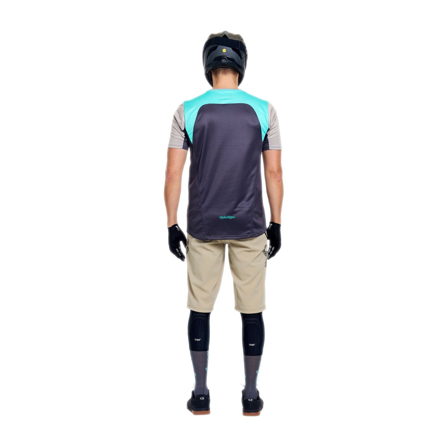 Maillot TROY LEE DESIGNS STAGE SIGNATURE Manches Courtes Gris/Bleu