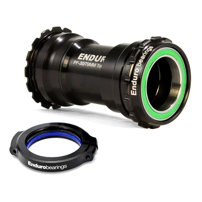 Tretlager ENDURO BEARINGS TORQTITE BBright Achse 30mm Edelstahl Schwarz