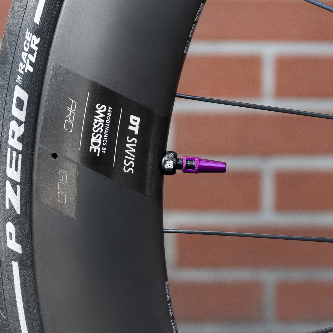 DYNAMIC BARKEEPER Tubeless-Ventil, auf einer Felge montiert