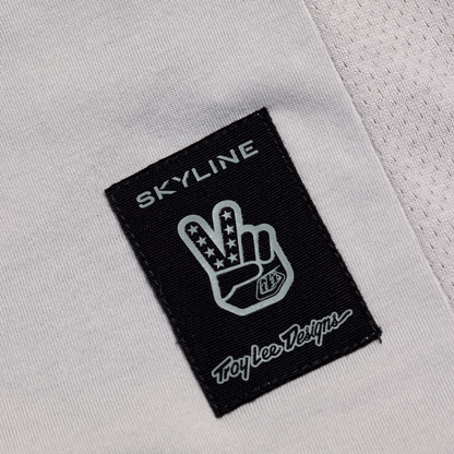 Trikot TROY LEE DESIGNS SKYLINE RIDE TEE SIGNATURE Langarm Grau