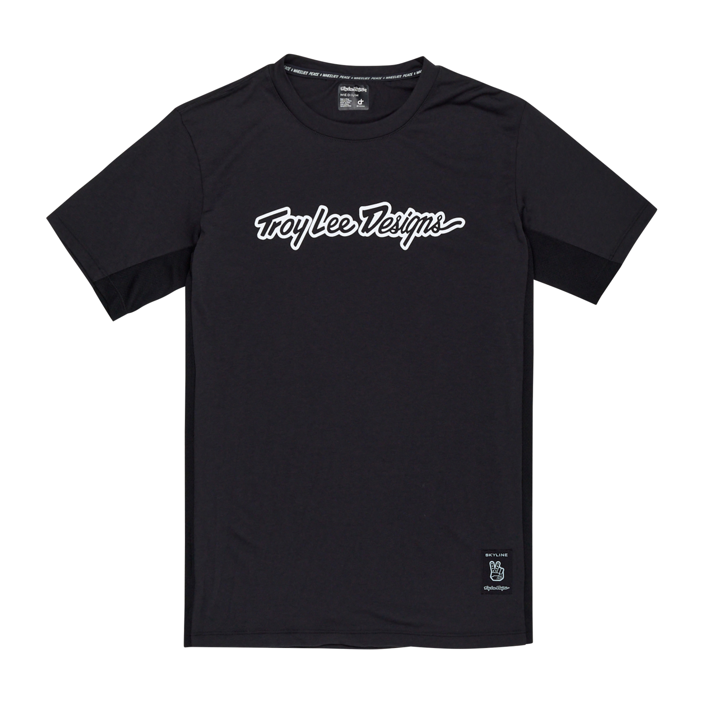 Maillot TROY LEE DESIGNS SKYLINE RIDE TEE SIGNATURE Manches Courtes Noir 2025