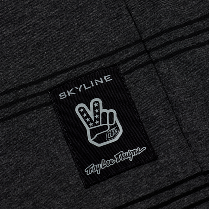 Maillot TROY LEE DESIGNS SKYLINE RIDE TEE WASH OUT Manches Courtes Gris