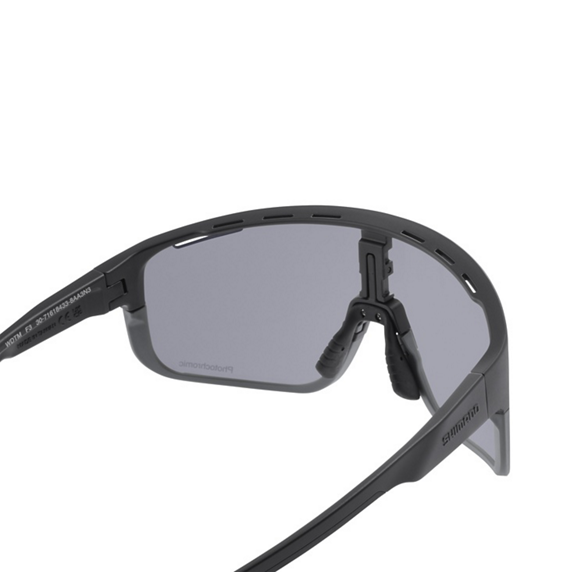 SHIMANO PULSAR 3 Brille Schwarz Matt Photochromatisches Glas Grau