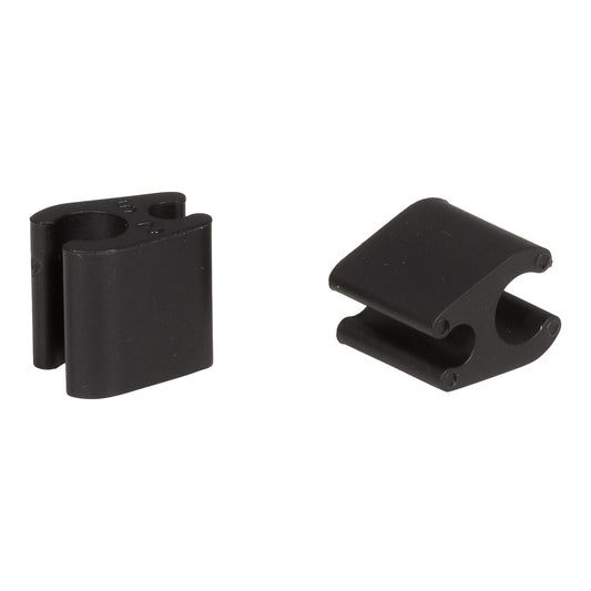 10er-Set Kabelclips Duo Black ELVEDES 4.1mm/4.1mm Kunststoff