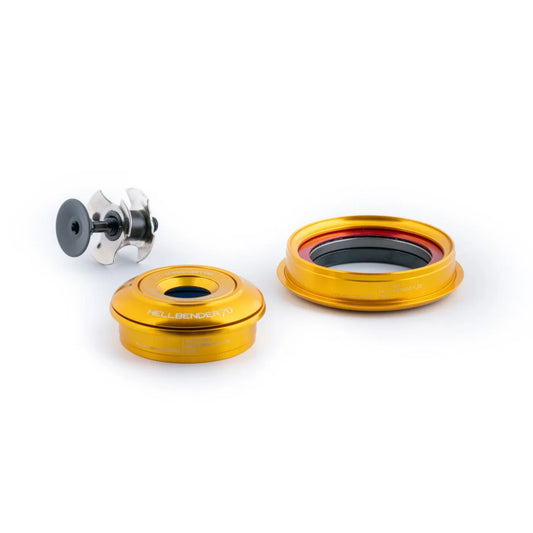Jeu de Direction Intégré Conique CANE CREEK Hellbender 70 Lite 1"1/8-1.5" IS42/IS52 Or